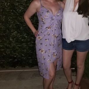 Lilac asymmetrical dress